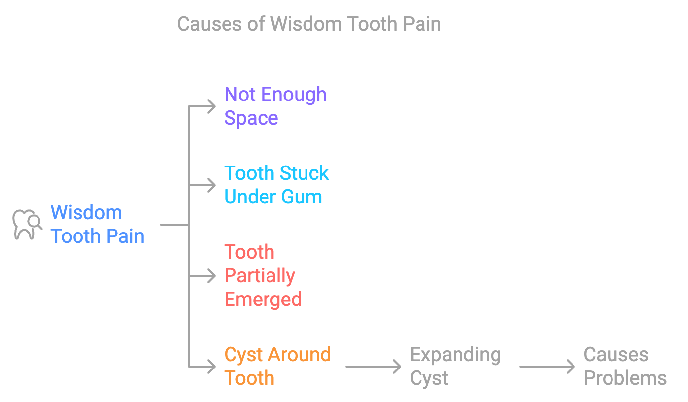 Why do I get wisdom tooth pain